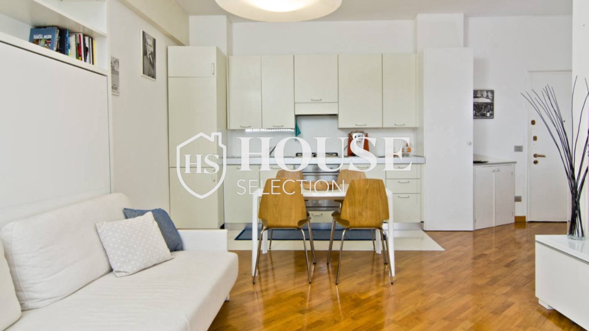 Affitto appartamento monolocale grattacielo skyline, arredato, ascensore, Milano 4