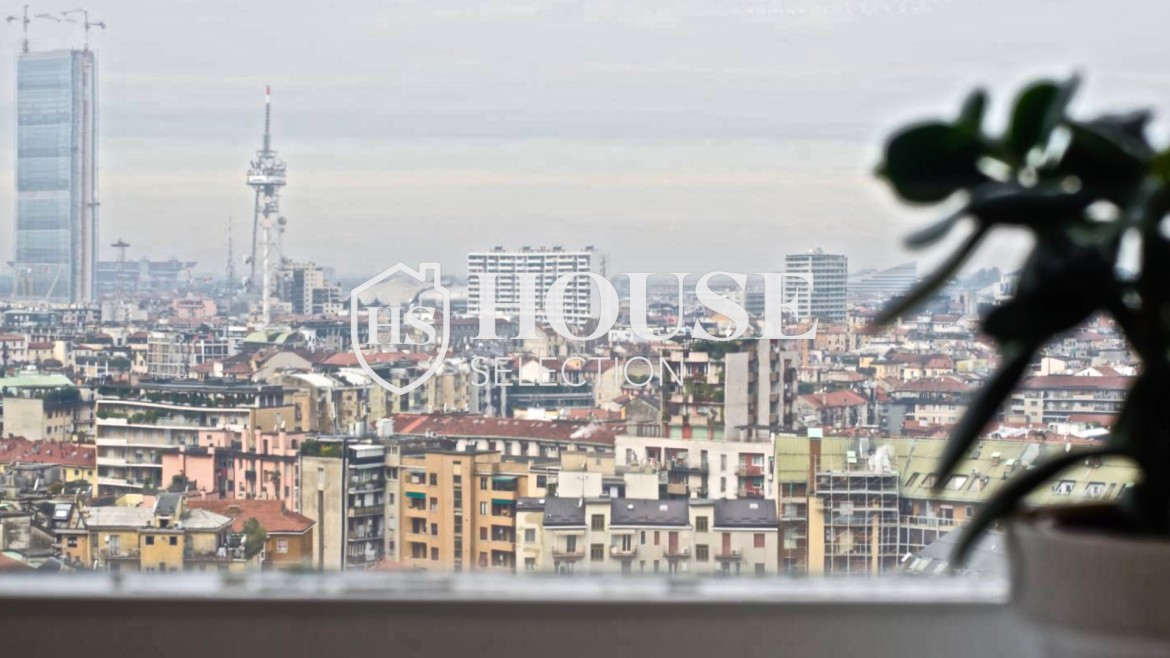 Affitto appartamento monolocale grattacielo skyline, arredato, ascensore, Milano 7