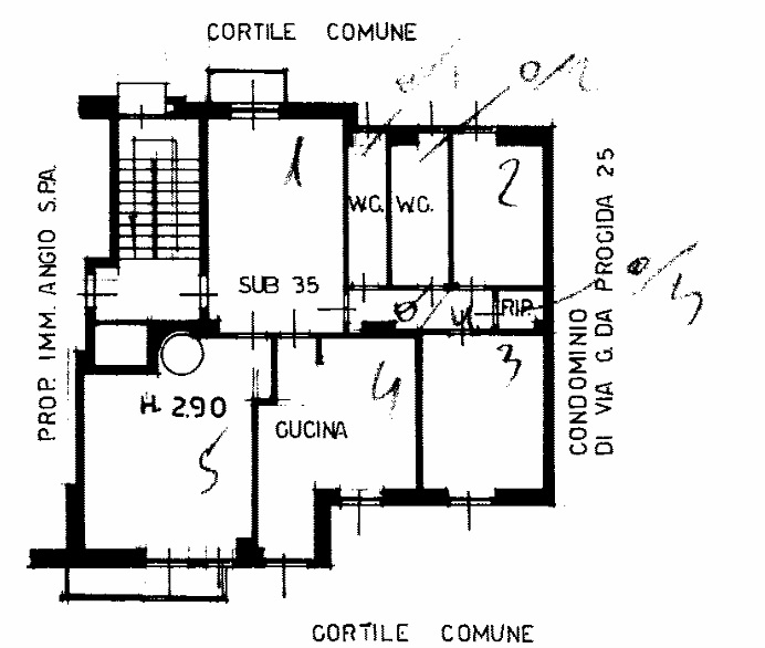 Planimetria appartamento 6 piano